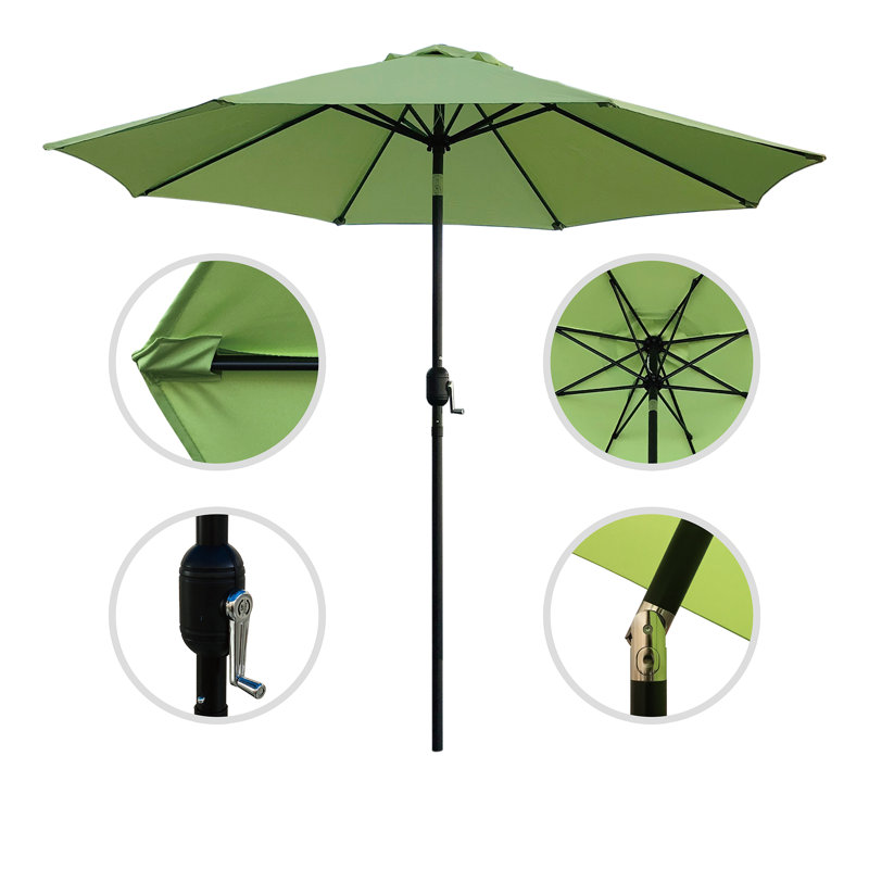 Parasol de marché 9 pi Horicon, Vert