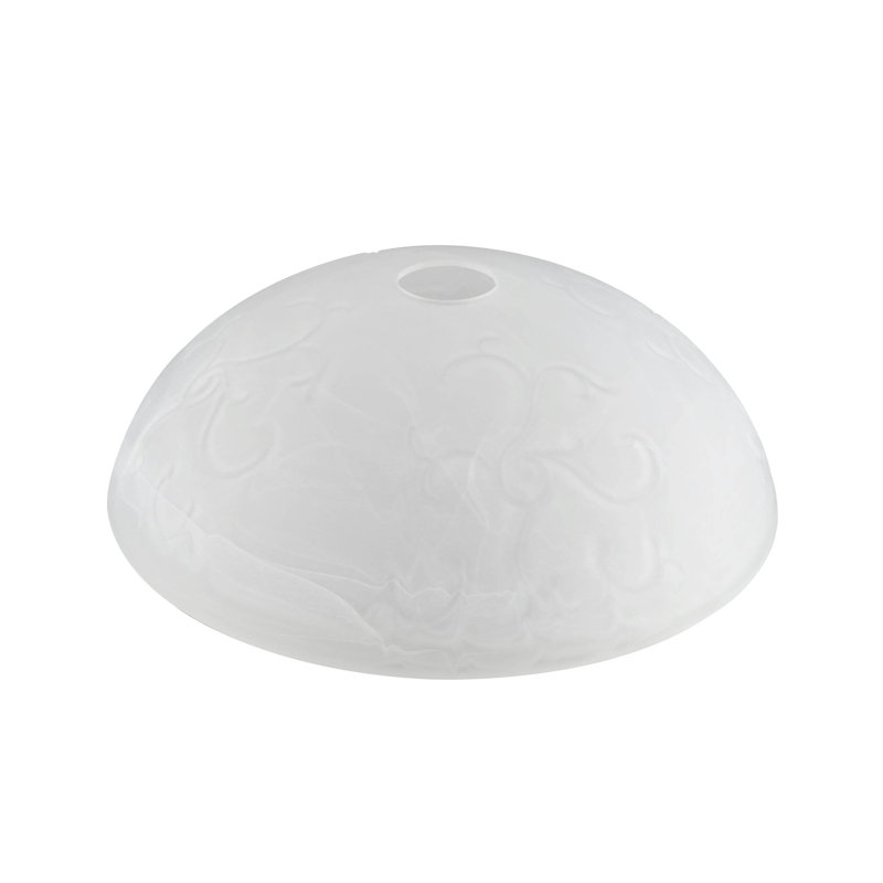 Aspen Creative 723EF39F228F49849D036036A52ACC3B, abat-jour en verre pour lampe torche / luminaire à douille E-26 et luminaire suspendu, P 10-3 / 8 "x H 3-7 / 8"