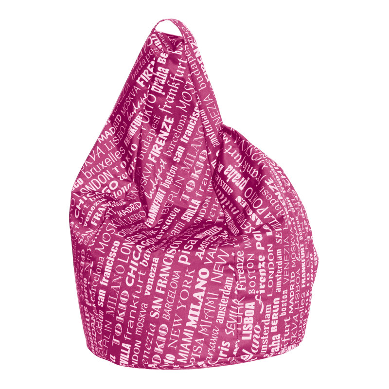 Poliestere Classic Bean Bag, Fucsia