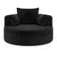 Fauteuil d'appoint pivotant avec 3 coussins amovibles