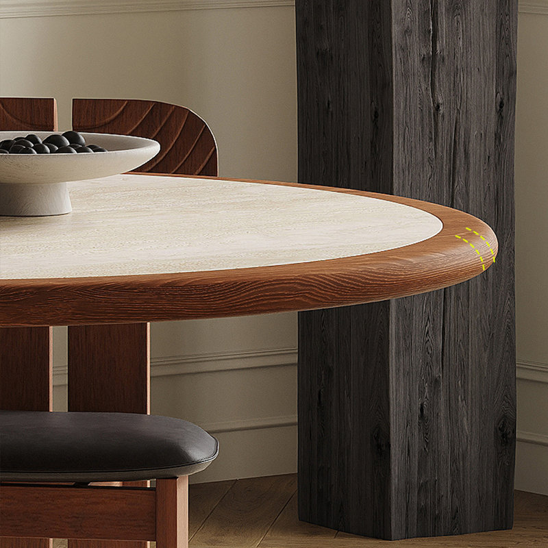 French vintage style round dining table sets.