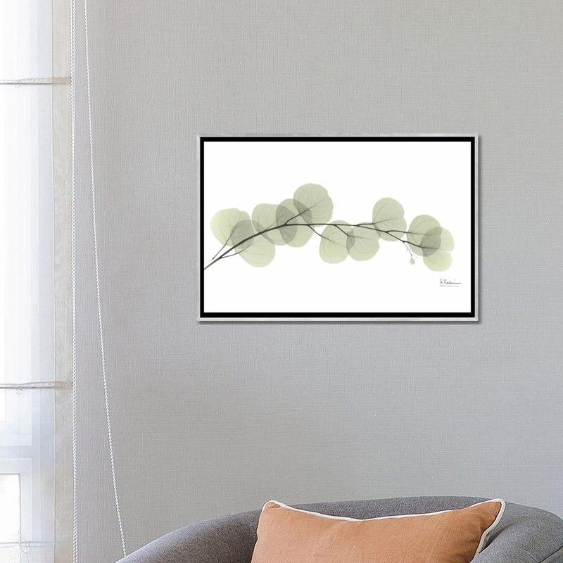 " Eucalyptus " by Albert Koetsier, 18" H x 26" W x 1.5" D, Silver Framed, No Mat