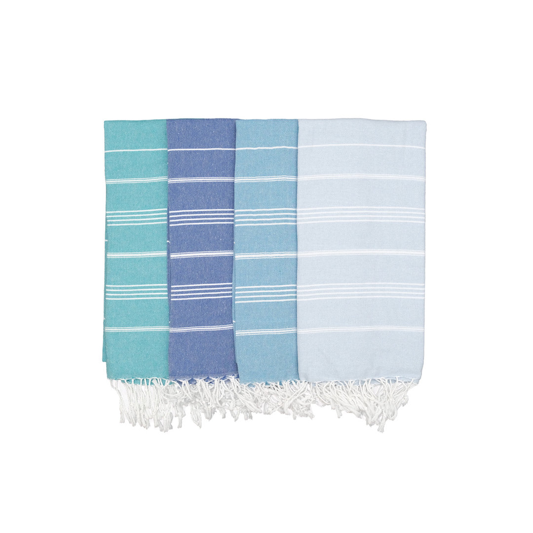 Ashly Turkish Cotton Beach Towel Set (Set of 4) Dovecove 