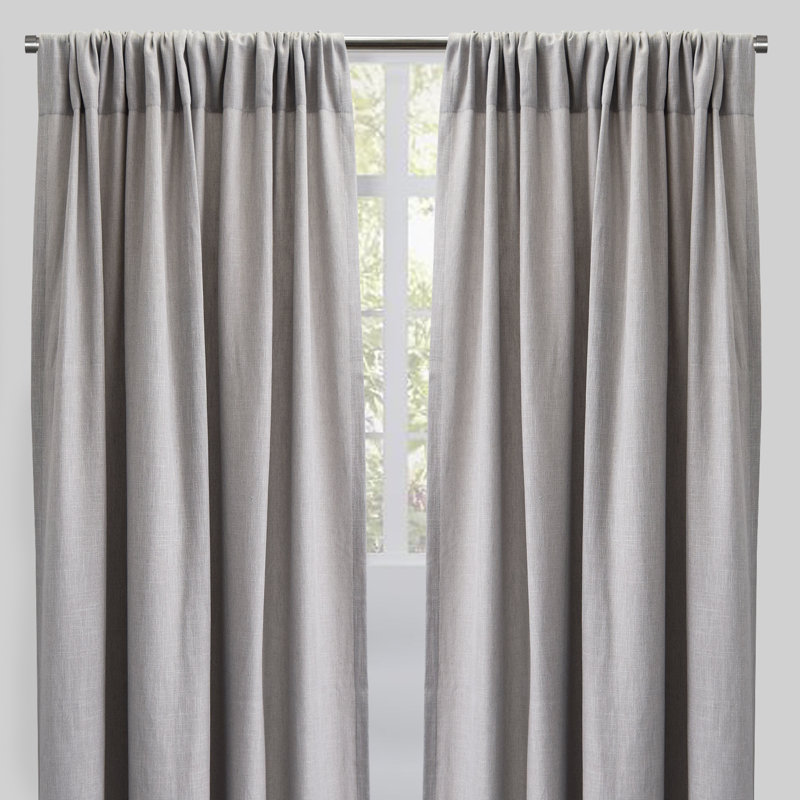 Saint Room Darkening Curtain, Silver