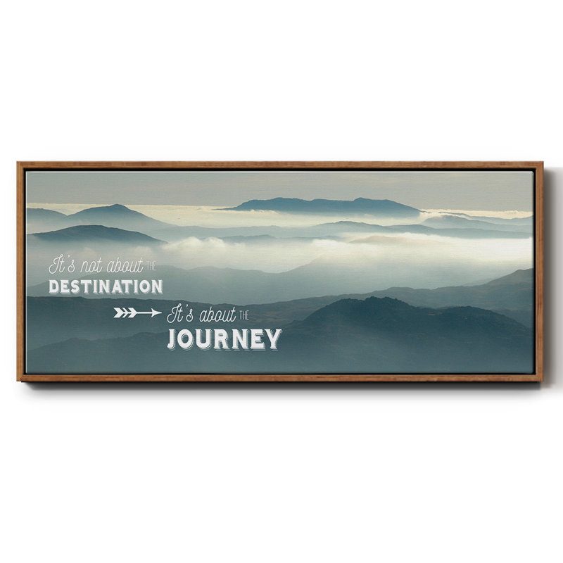The Journey- Framed Canvas, 12" H x 30" W