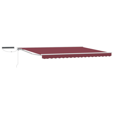 VidaXL Polyester Cover Retractable Patio Awning