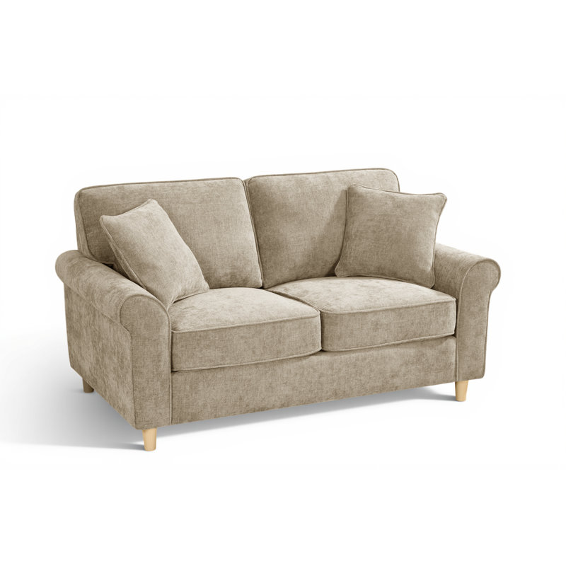 Howland 3 Seater Chenille Sofa, 2, Beige