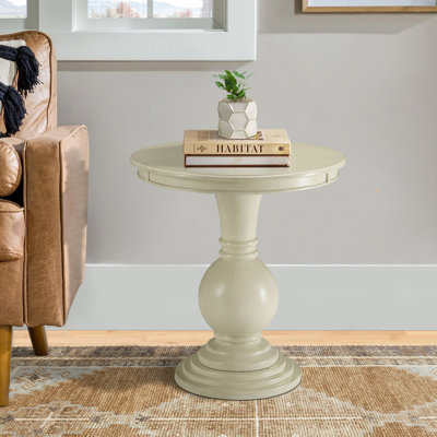 Modern Antique White Table With Pedestal For Living Room Furniture Side Base