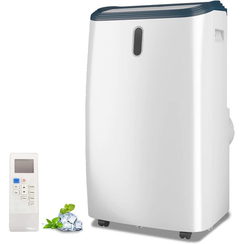 Portable Air Conditioner with Dehumidifier & Fan, 24H Timer,Automatic Defrosting,Remote, 14000
