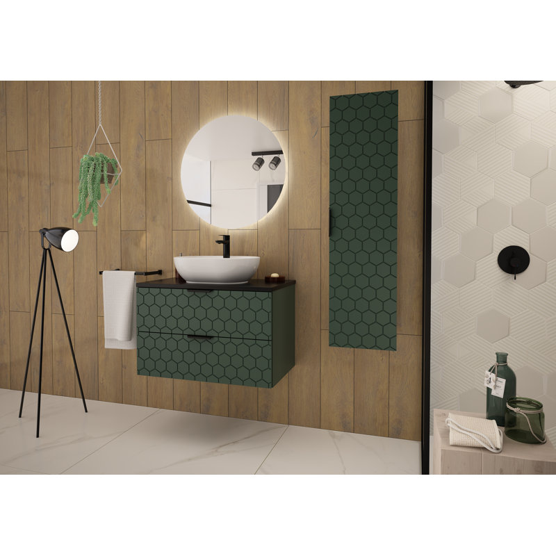 81mm Single Bathroom Vanity with Ceramic Basin