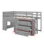 Lit mezzanine avec tiroirs et tablette-555018910