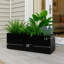 Jardinière rectangulaire Kozyard 38 po L x 15 po l x 16 po H, jardinière en méta pour utilisation intérieure et extérieure par tous les temps, avec trous de drainage et doublure de culture amovible pour plantes, fleurs et arbustes