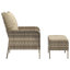 Chaise de patio en poly rotin brun clair Latitude Run®-1039964998-1039964999