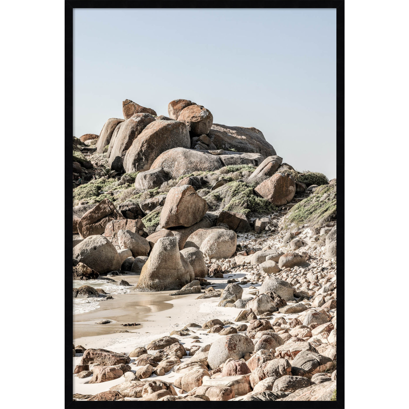 Boulder Beach No 2 by Shot by Clint Wood Framed Wall Art Print, Black, 41" H x 28" W