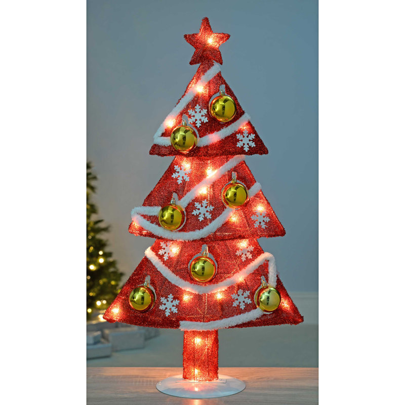 Christmas Tabletop Tree, Red