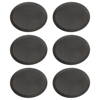 Argon Tableware Oval Non-Slip Serving Trays - 79cm x 66cm - Black
