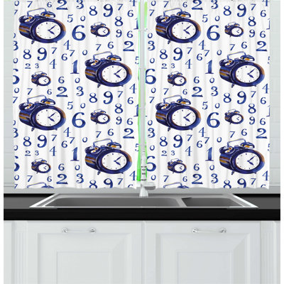 No Theme Pointed Kitchen Curtain