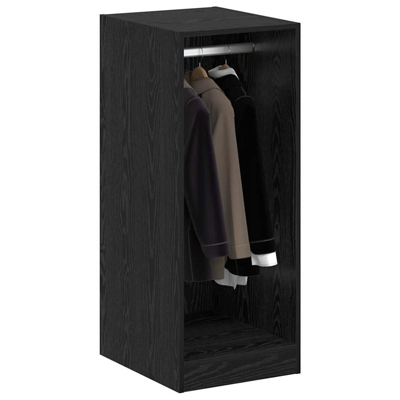 Wardrobe 48X41x102 Cm Engineered Wood, Black Oak