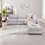 Canapé modulaire rembourré 5 pièces avec repose-pieds Nuccio-131637173
