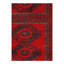 Afghan Bashir Red Hand Knotted Rug 5'X6'3"