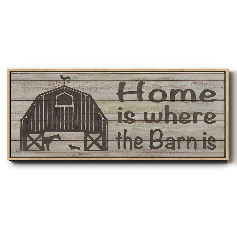 Toile encadrée Home & Farm III, H 24 po x l 60 po