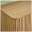 Commode moderne à 6 tiroirs avec motif ondulé incurvé, rangement spacieux pour la chambre à coucher et le salon, organisateur durable et élégant