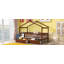 Lit simple en bois avec deux tiroirs-1173772098