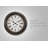 Clocks, 20" Round, Wall Clock, Brown, Transitional