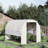 Large Outdoor Walk-In Greenhouse 10' X 7' 7', With Resilient Pe Cover, Zipper Doors And Ventilated Mesh Openings Greenhouse, Ventilation Panels