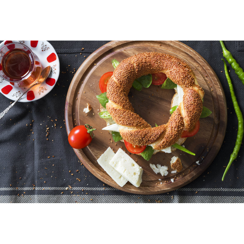 Turkish Bagel - Wrapped Canvas Print, 30cm H x 46cm W x 3.8cm D