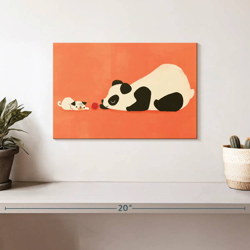Ashelle le carlin et le panda, H 8 po x l 12 po