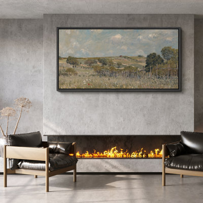 Countryside View Fields of Serenity Modern Art