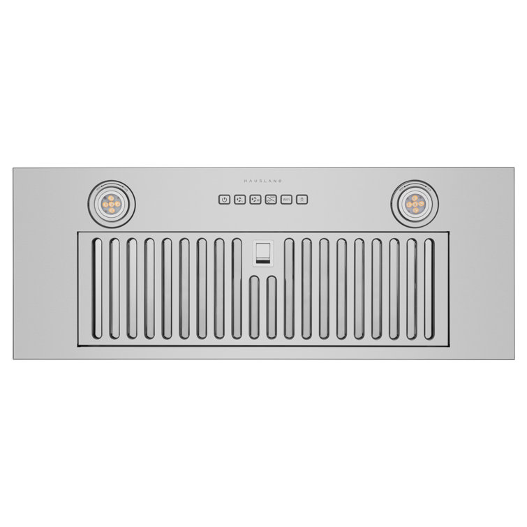 Hauslane IN-R110 Smart In-Cabinet Range Hood | Hausmart App & Voice Control | Ultra-Quiet Motor, 4-Speed Fan, LED | Dishwasher-Safe Baffle Filters, Ducted/Ductless | Stainless Steel
