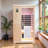 KISRAIS Indoor Sauna 2-Person Low EMF FAR Infrared Sauna 360° Surround Carbon Crystal Heating Panels with 1 LED Reading Light, 2 Chromotherapy Lights & Bluetooth Speakers | Personal Indoor Dry Heat Sauna For Home & Gym – Made From Canadian Hemlock-107962512