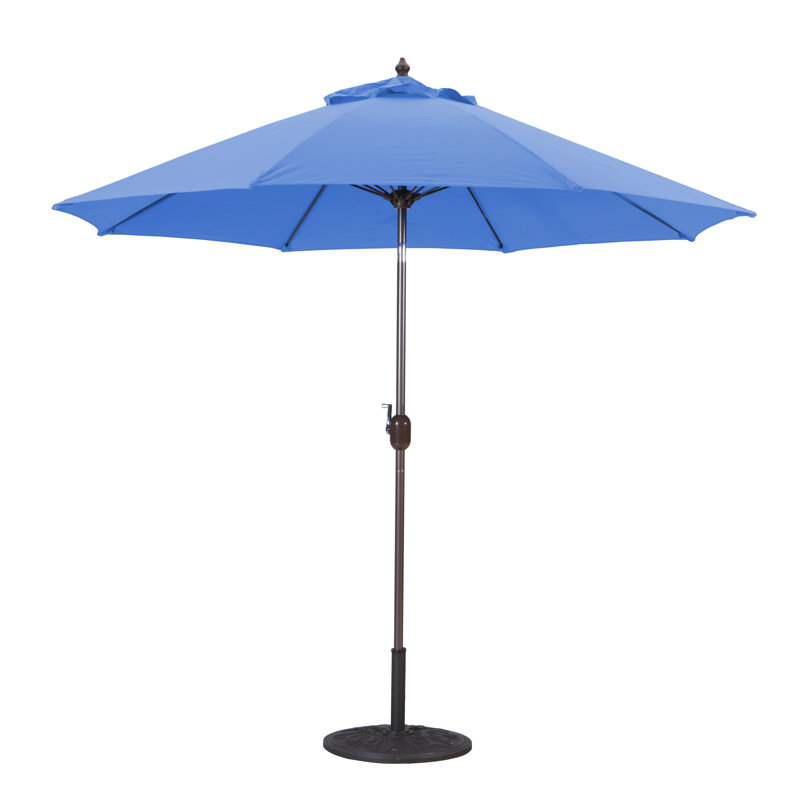 Parasol de marché 9 pi Nadasha, Bleu Cara¨ïbes