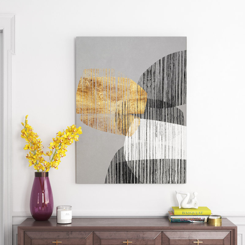" Adjacent Shapes I ", 32" H x 24" W x 1" D, Wrapped Canvas
