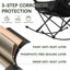  Fauteuil de camping berçant surdimensionné pliable pour l'extérieur avec porte-gobelet, support 300 lb-158032304
