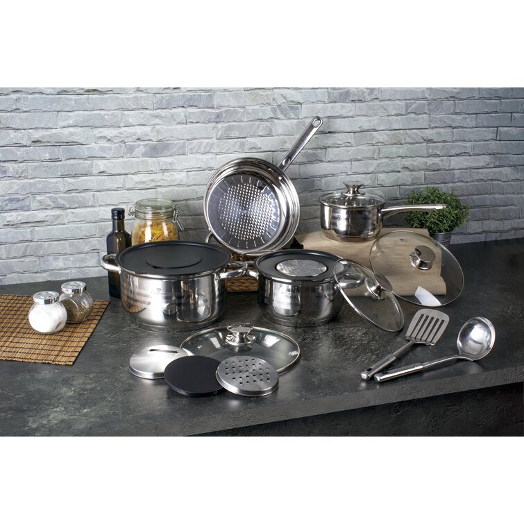 Judge Vista 10-Piece Stainless Steel Pan Set