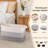 Cotton Rope Basket, Rectangle Woven Baskets For Storage, Nursery Blanket Storage Living Room, Toy Basket With Handle-17.7”X13.8”X11”-Gradient Grey-127923901