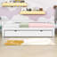Lit de jour simple gigogne en bois avec lit gigogne-720566917