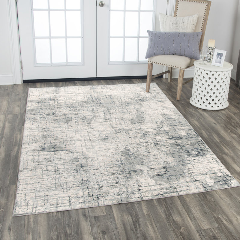 Carey Abstract Indoor Rug, Rectangle 3'11" x 5'6"