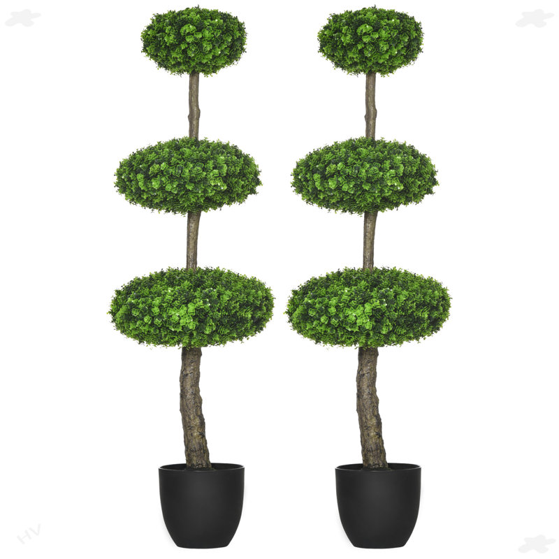 Topiaire de buis artificiel en pot