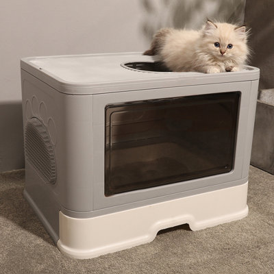 Wym Plastic Litter Box Enclosure with Scoop