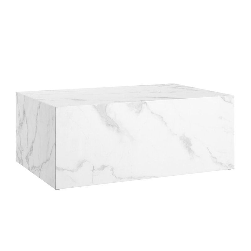 Cherisse Enclosed Coffee Table, White