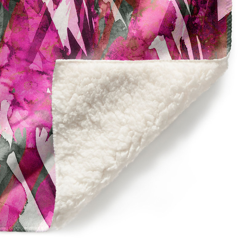 Couverture sherpa doux de bouquet de givre, l 51 po x L 60 po