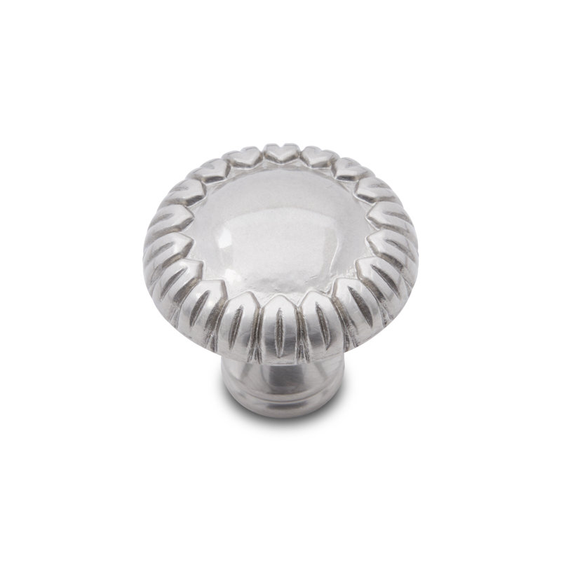 CK Series 1 1/2" Diameter Mushroom Knob, Satin Nickel (Pewter), Small