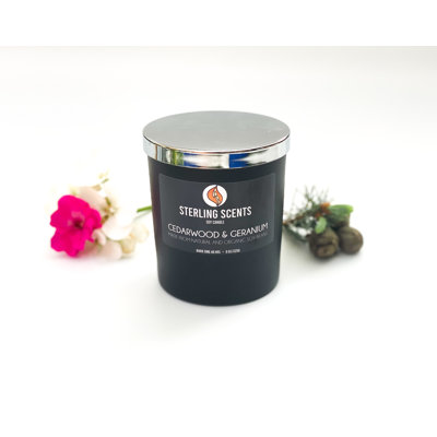 Glass Jar Candle with Holder