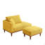 Chaise longue et tabouret rembourrés pour salon et chambre-1493979346