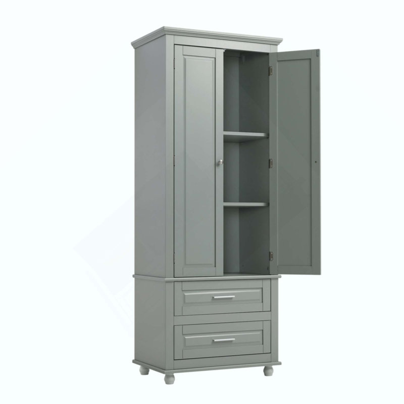 Grande armoire de rangement avec deux tiroirs pour la salle de bain / bureau