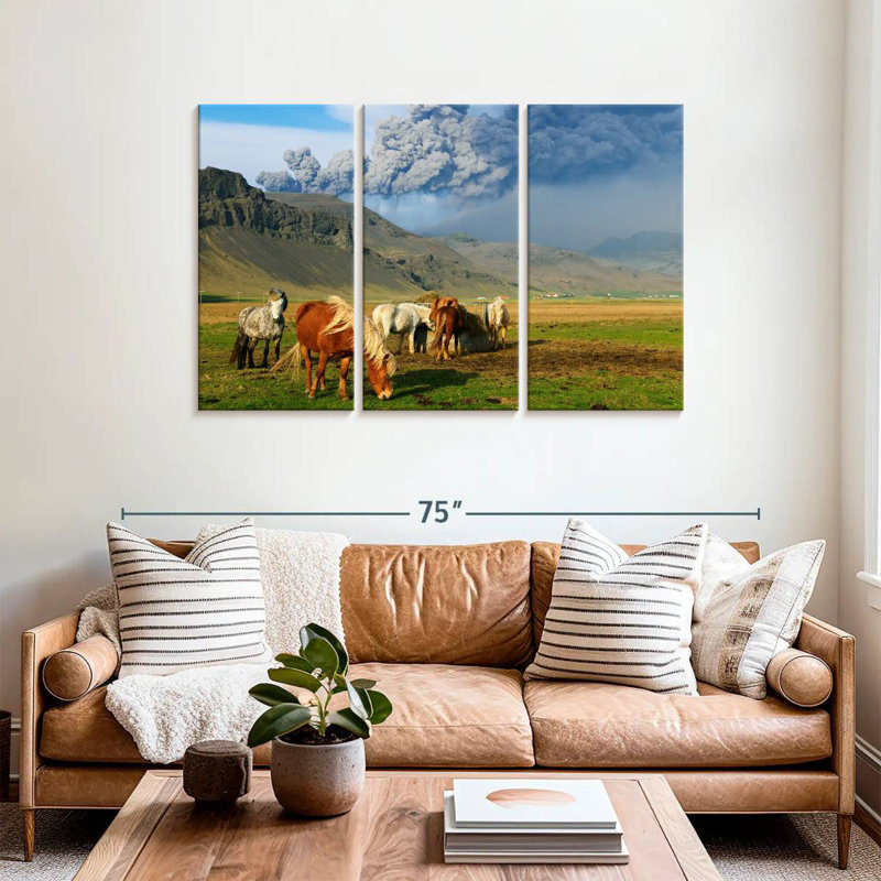 Brampt Icelandic Ponies, 36" H x 57" W